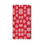 Merry Christmas Snowflakes Pattern Print Baby Crib Sheet