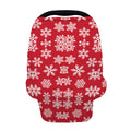 Merry Christmas Snowflakes Pattern Print Baby Seat Cover