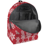 Merry Christmas Snowflakes Pattern Print Backpack