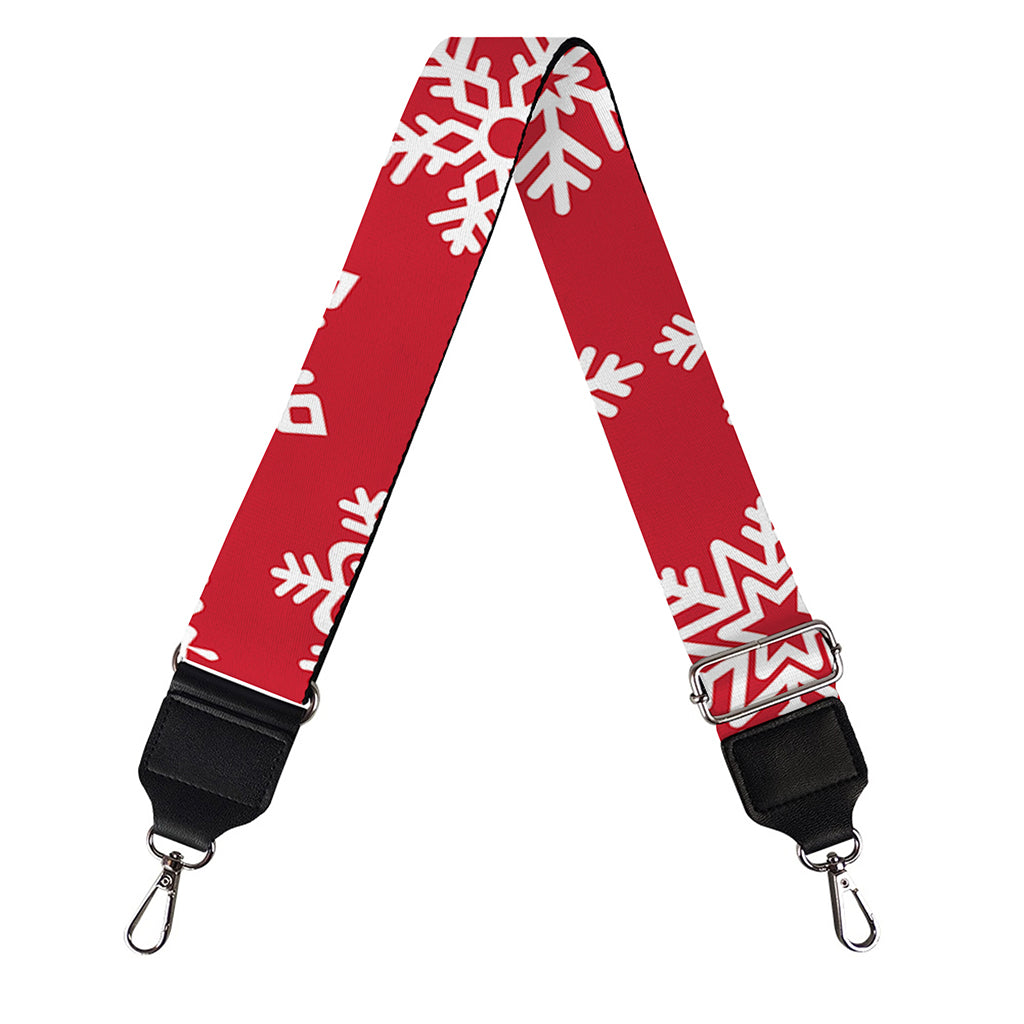 Merry Christmas Snowflakes Pattern Print Bag Strap