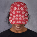 Merry Christmas Snowflakes Pattern Print Baseball Cap
