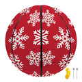 Merry Christmas Snowflakes Pattern Print Basketball