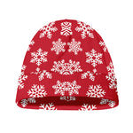 Merry Christmas Snowflakes Pattern Print Beanie