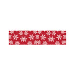 Merry Christmas Snowflakes Pattern Print Bed Runner