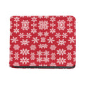 Merry Christmas Snowflakes Pattern Print Bifold Wallet