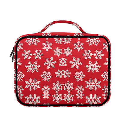 Merry Christmas Snowflakes Pattern Print Briefcase Bible Bag