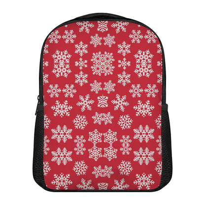 Merry Christmas Snowflakes Pattern Print Casual Backpack