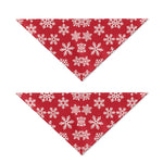 Merry Christmas Snowflakes Pattern Print Dog Bandana