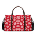 Merry Christmas Snowflakes Pattern Print Duffel Bag