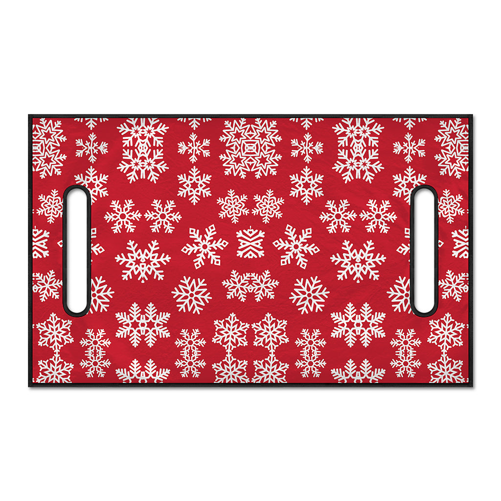 Merry Christmas Snowflakes Pattern Print Golf Cart Seat Cover