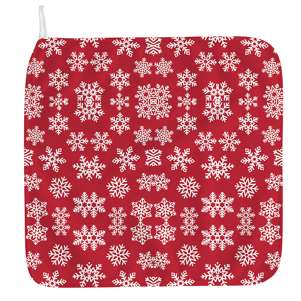 Merry Christmas Snowflakes Pattern Print Hand Towel