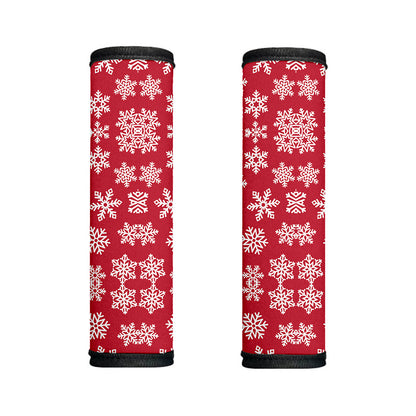 Merry Christmas Snowflakes Pattern Print Handle Covers
