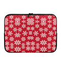 Merry Christmas Snowflakes Pattern Print Laptop Sleeve