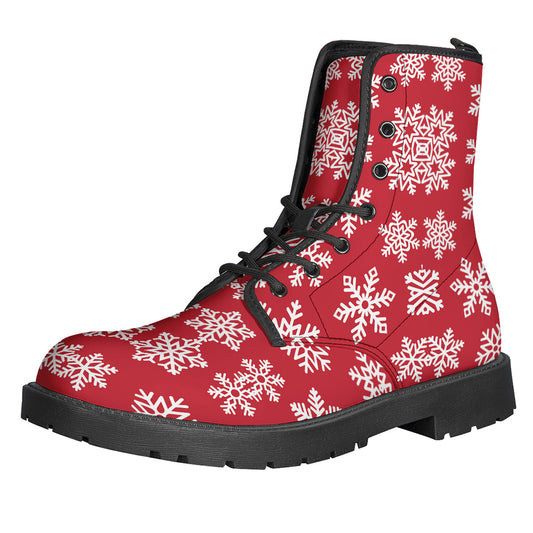 Merry Christmas Snowflakes Pattern Print Backpack