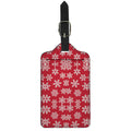 Merry Christmas Snowflakes Pattern Print Luggage Tag