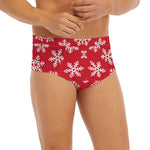 Merry Christmas Snowflakes Pattern Print Men's Briefs