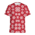 Merry Christmas Snowflakes Pattern Print Men's Athletic T-Shirt