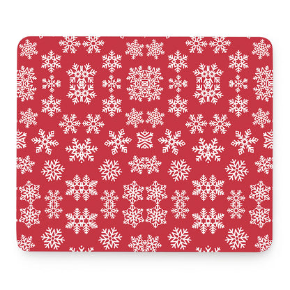 Merry Christmas Snowflakes Pattern Print Mouse Pad