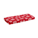 Merry Christmas Snowflakes Pattern Print Piano Keyboard Cover