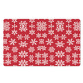 Merry Christmas Snowflakes Pattern Print Polyester Doormat