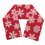 Merry Christmas Snowflakes Pattern Print Scarf