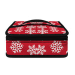 Merry Christmas Snowflakes Pattern Print Small Lunch Bag