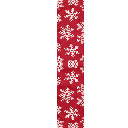 Merry Christmas Snowflakes Pattern Print Table Runner