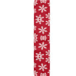 Merry Christmas Snowflakes Pattern Print Table Runner