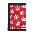 Merry Christmas Snowflakes Pattern Print Trifold Wallet