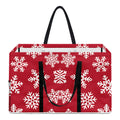 Merry Christmas Snowflakes Pattern Print Utility Tote Bag