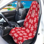 Merry Christmas Snowflakes Pattern Print Waterproof Car Seat Cover