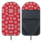 Merry Christmas Snowflakes Pattern Print Waterproof Car Seat Cover