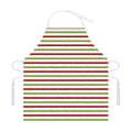 Merry Christmas Striped Pattern Print Adjustable Apron