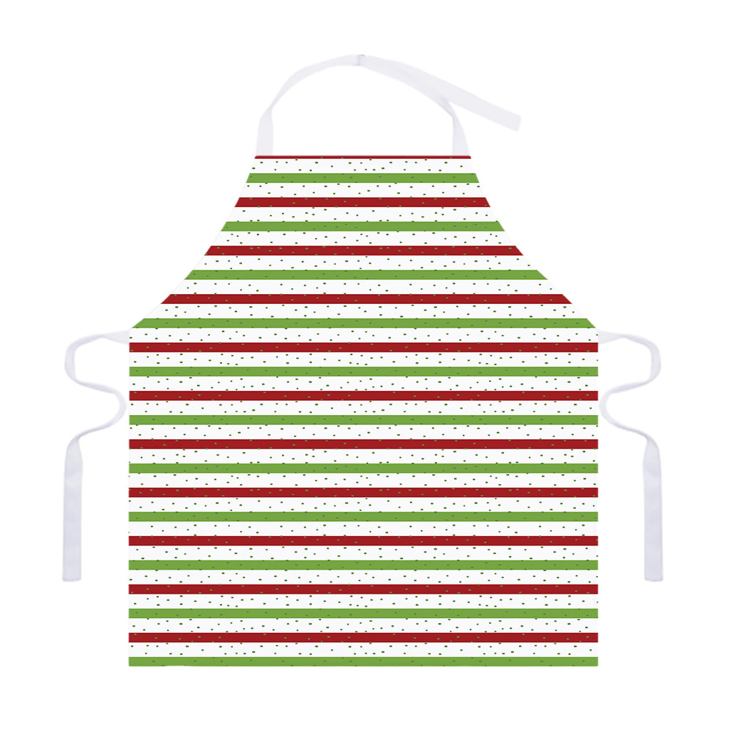 Merry Christmas Striped Pattern Print Adjustable Apron
