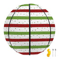 Merry Christmas Striped Pattern Print Basketball