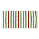 Merry Christmas Striped Pattern Print Beach Towel