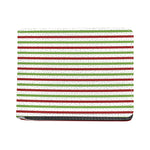 Merry Christmas Striped Pattern Print Bifold Wallet