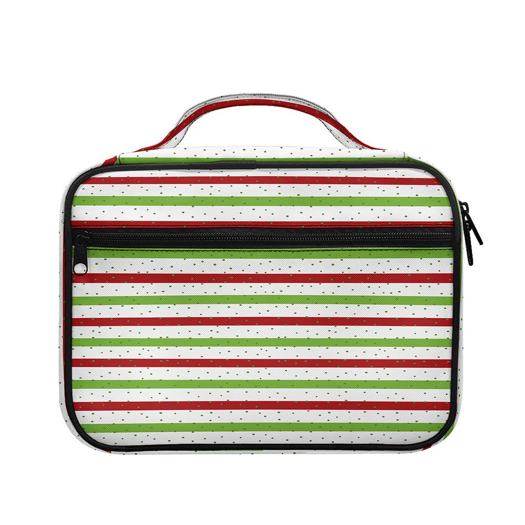 Merry Christmas Striped Pattern Print Briefcase Bible Bag