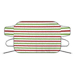 Merry Christmas Striped Pattern Print Car Windshield Snow Cover
