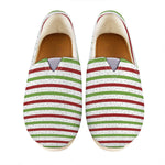 Merry Christmas Striped Pattern Print Casual Shoes