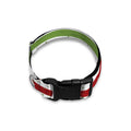 Merry Christmas Striped Pattern Print Dog Collar
