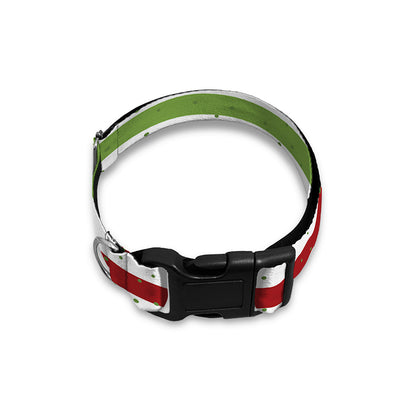 Merry Christmas Striped Pattern Print Dog Collar