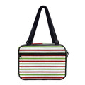 Merry Christmas Striped Pattern Print Double Strap Bible Bag