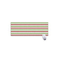 Merry Christmas Striped Pattern Print Extended Mouse Pad