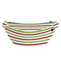 Merry Christmas Striped Pattern Print Fanny Pack