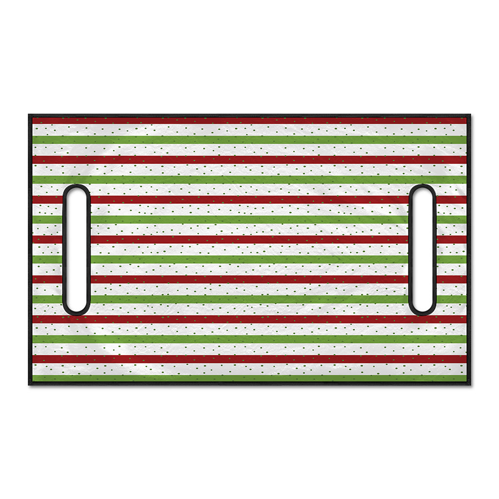 Merry Christmas Striped Pattern Print Golf Cart Seat Cover