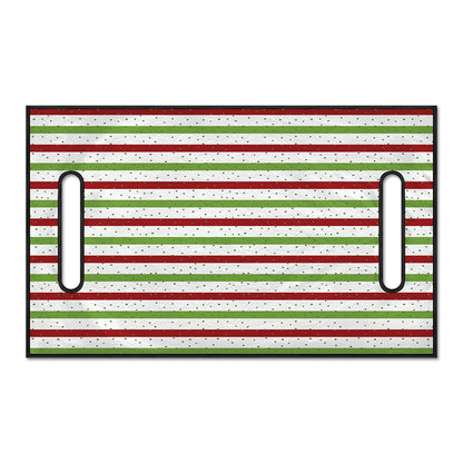 Merry Christmas Striped Pattern Print Golf Cart Seat Cover
