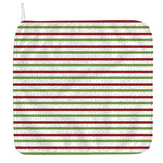 Merry Christmas Striped Pattern Print Hand Towel