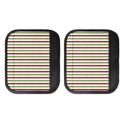 Merry Christmas Striped Pattern Print Handle Covers