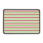 Merry Christmas Striped Pattern Print Kitchen Mat